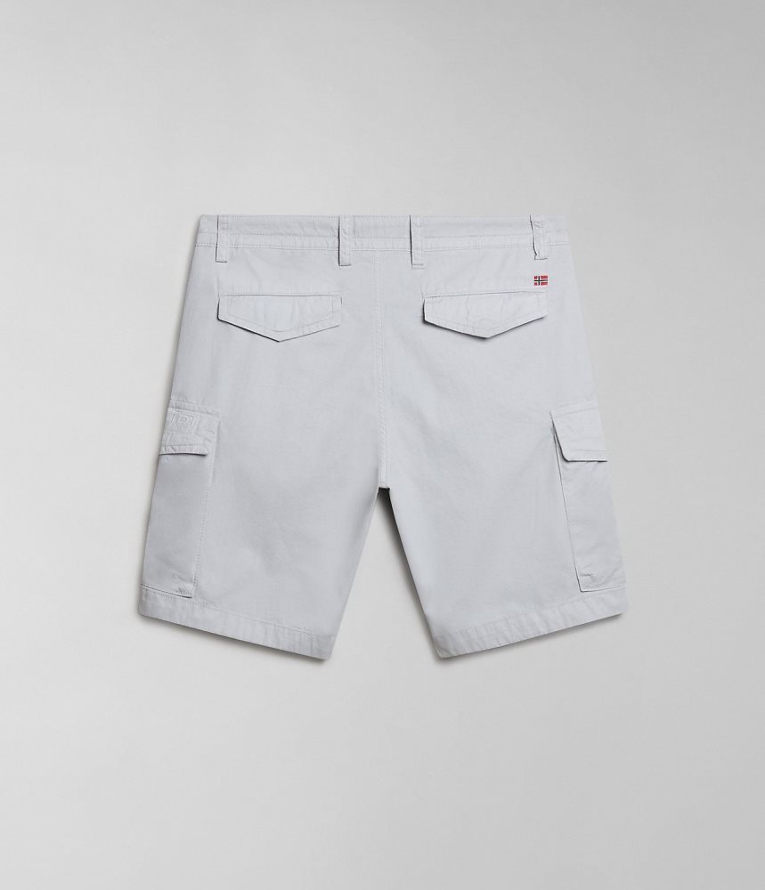 Pantaloni Scurti Barbati Napapijri Deline Bermuda Shorts Gri Deschis | TLZ074681