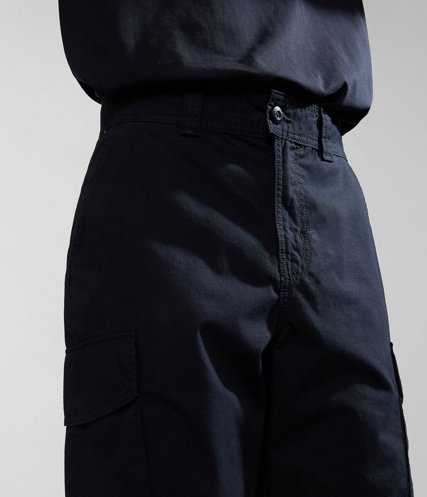Pantaloni Scurti Barbati Napapijri Maranon Bermuda Shorts Negrii | CAN369570