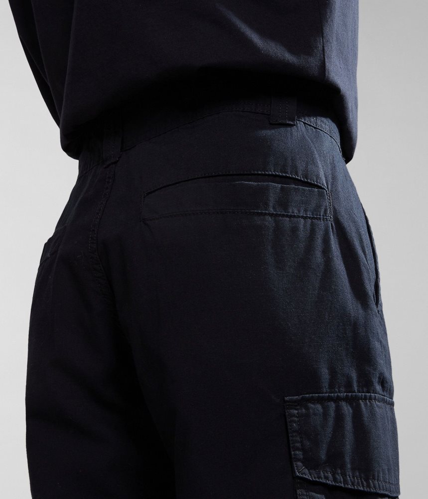 Pantaloni Scurti Barbati Napapijri Maranon Bermuda Shorts Negrii | CAN369570