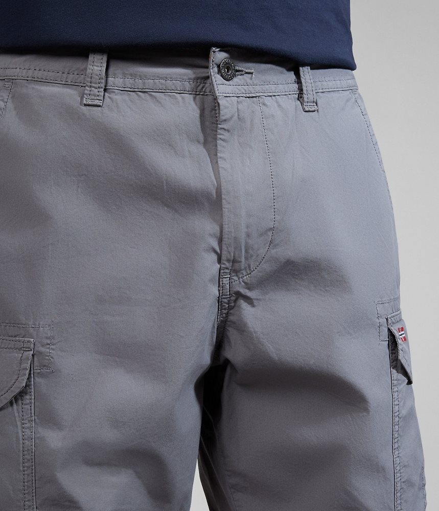 Pantaloni Scurti Barbati Napapijri Noto Bermuda Shorts Gri | QVA459873