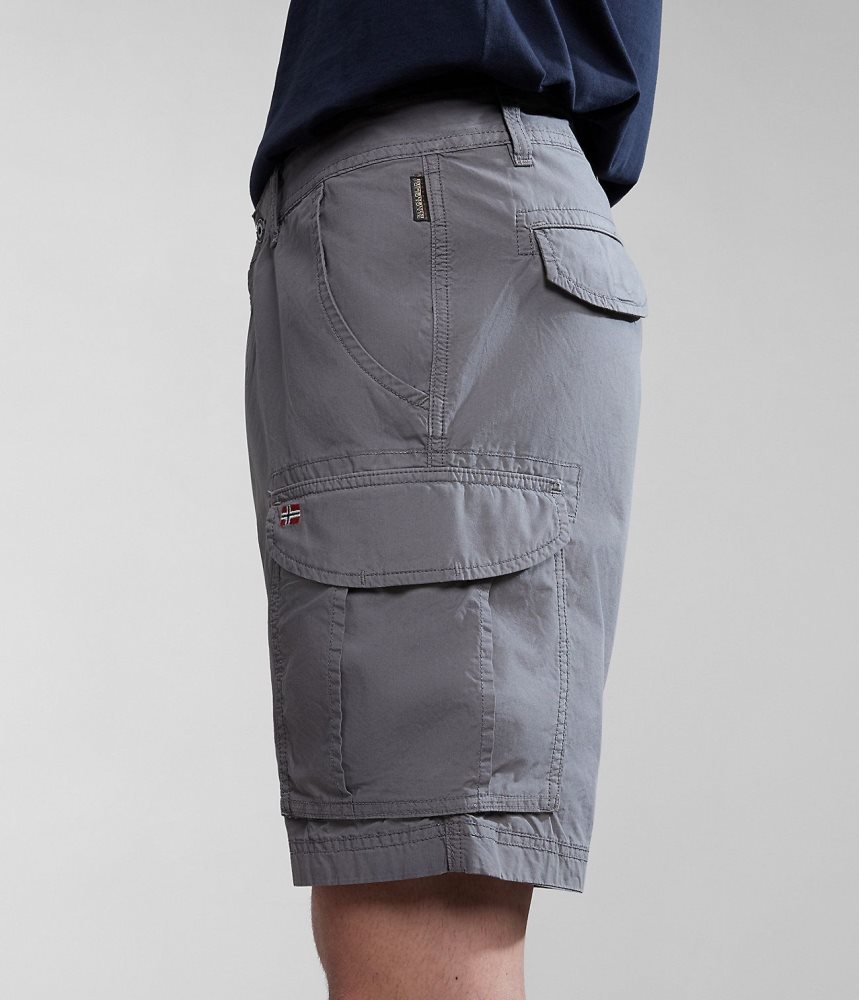 Pantaloni Scurti Barbati Napapijri Noto Bermuda Shorts Gri | QVA459873
