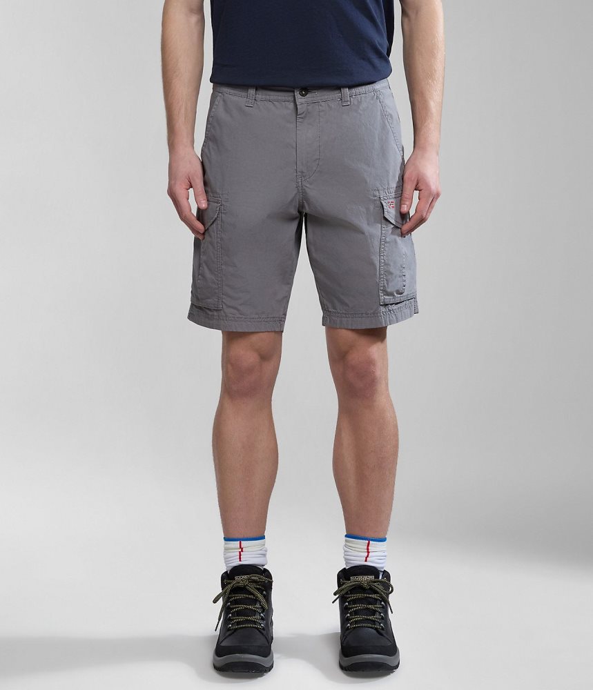 Pantaloni Scurti Barbati Napapijri Noto Bermuda Shorts Gri | QVA459873