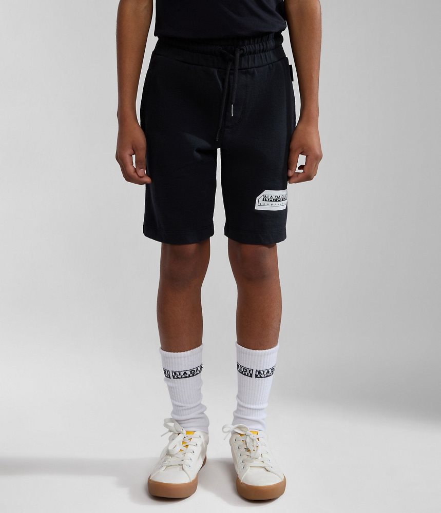 Pantaloni Scurti Copii Napapijri Kitik Bermuda Shorts (4-16 YEARS) Negrii | WTP219648