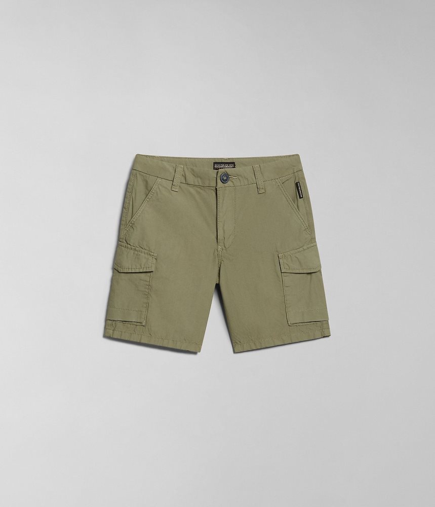 Pantaloni Scurti Copii Napapijri Whati Bermuda Shorts (4-16 YEARS) Verzi | UNI359186