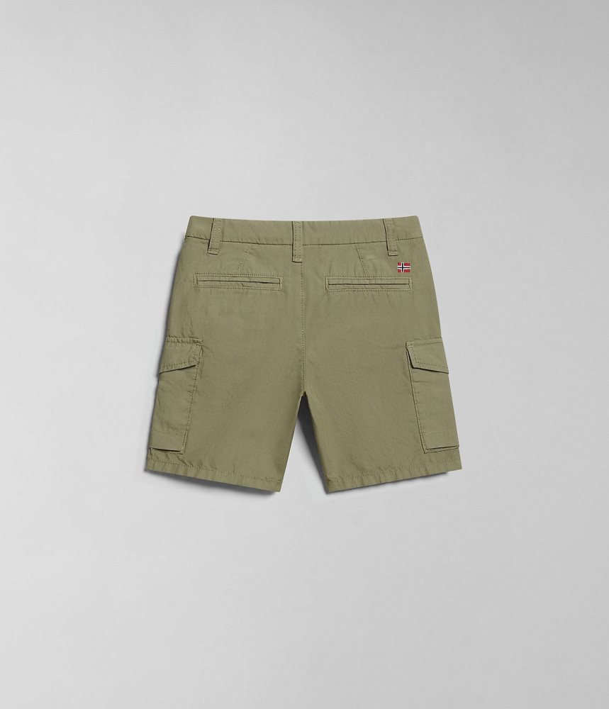 Pantaloni Scurti Copii Napapijri Whati Bermuda Shorts (4-16 YEARS) Verzi | UNI359186