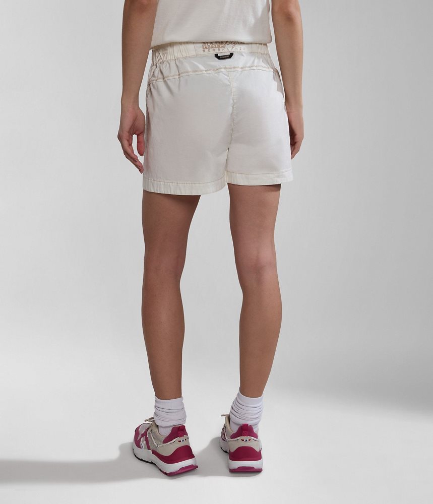 Pantaloni Scurti Dama Napapijri Aberdeen Bermuda Shorts Albi | YEN803259