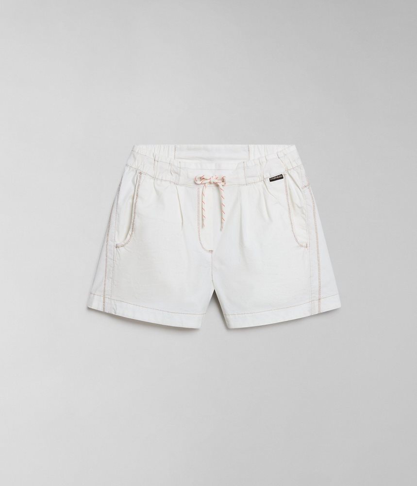 Pantaloni Scurti Dama Napapijri Aberdeen Bermuda Shorts Albi | YEN803259