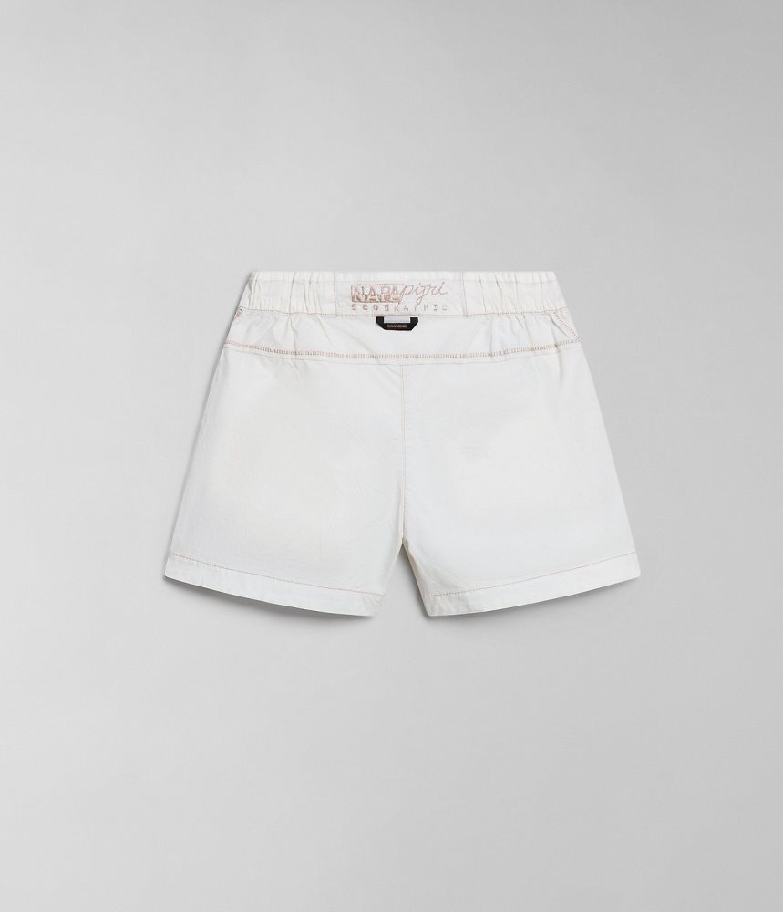 Pantaloni Scurti Dama Napapijri Aberdeen Bermuda Shorts Albi | YEN803259