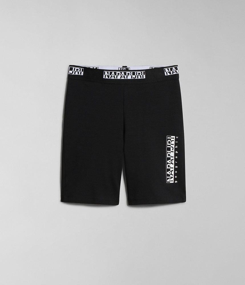 Pantaloni Scurti Dama Napapijri Box Cycling Shorts Negrii | XOY319052