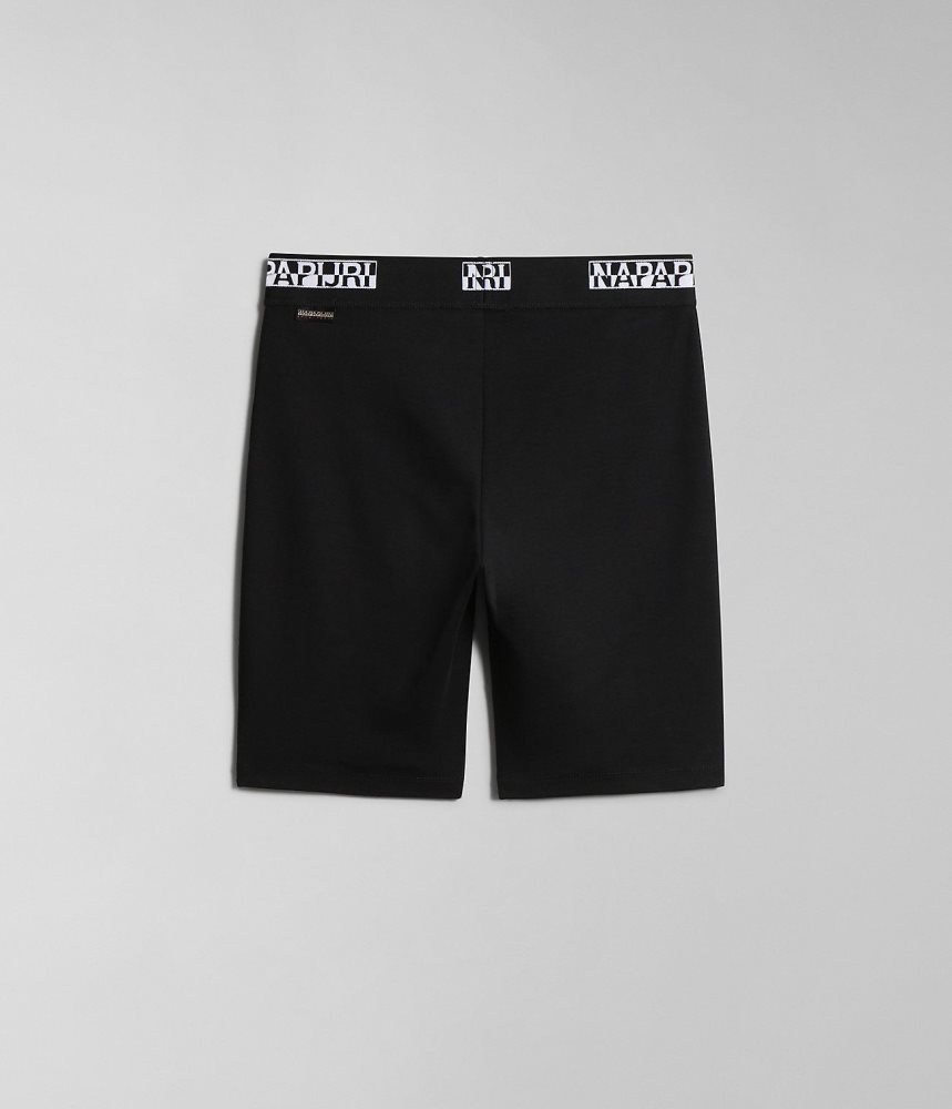 Pantaloni Scurti Dama Napapijri Box Cycling Shorts Negrii | XOY319052