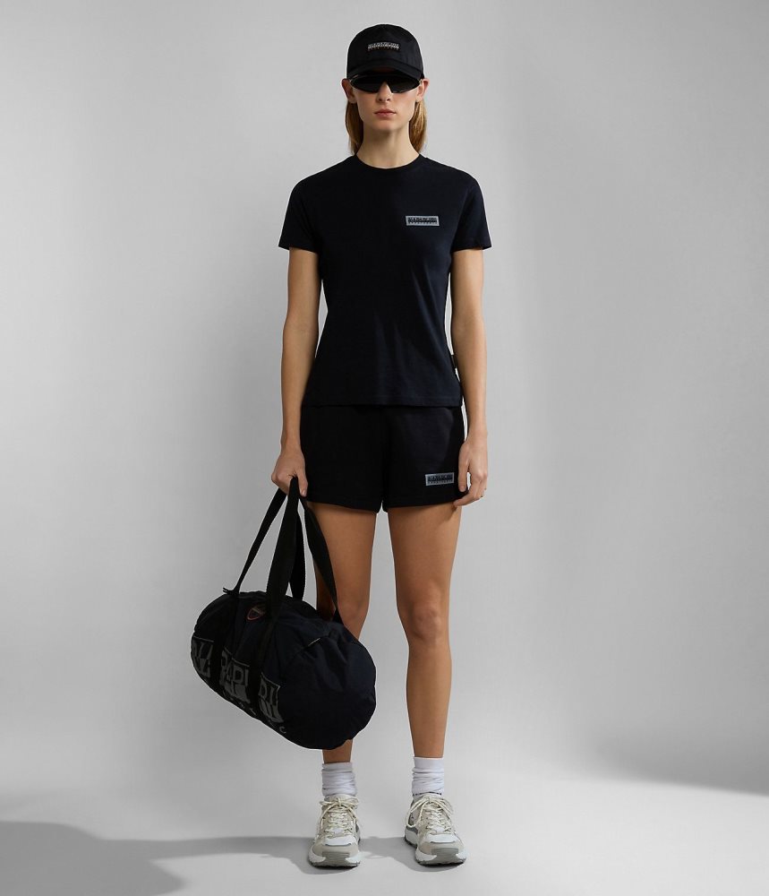 Pantaloni Scurti Dama Napapijri Iaato Bermuda Shorts Negrii | XIC274059
