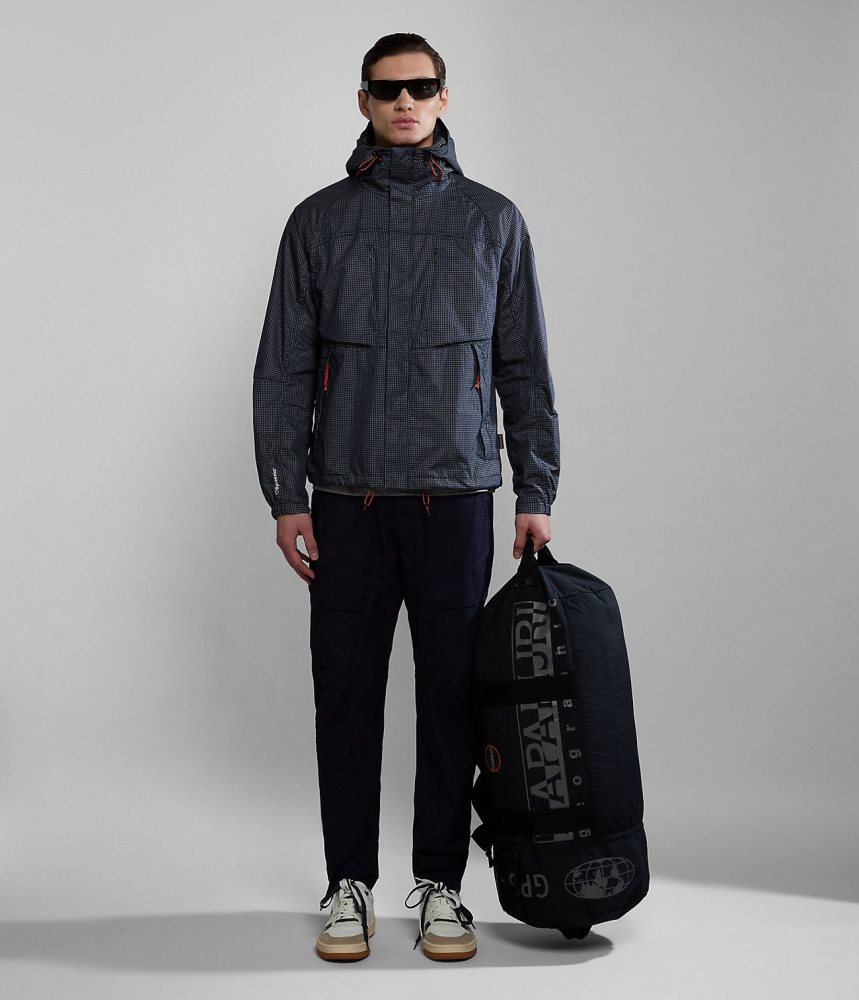 Short Jackets Barbati Napapijri Makay Windbreaker with Dyneema Albastri Inchis | JQH238610