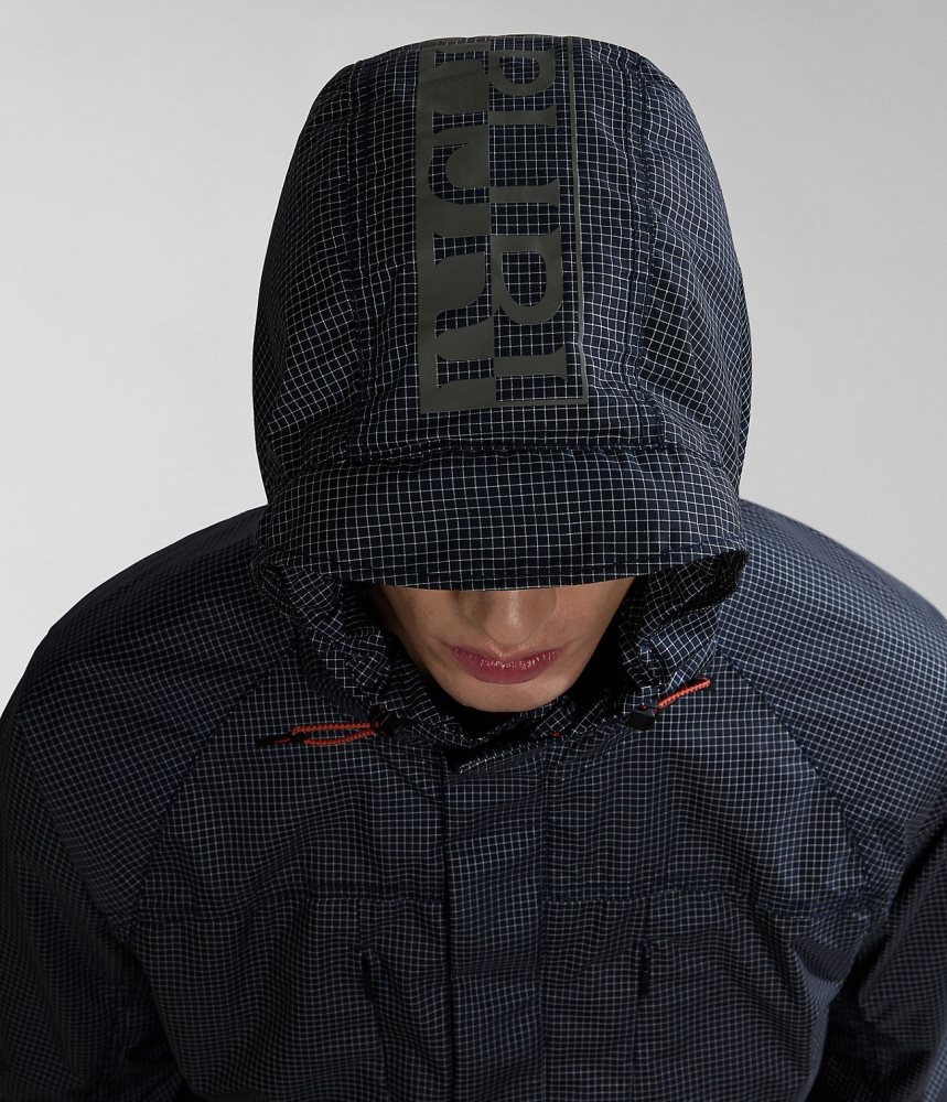 Short Jackets Barbati Napapijri Makay Windbreaker with Dyneema Albastri Inchis | JQH238610