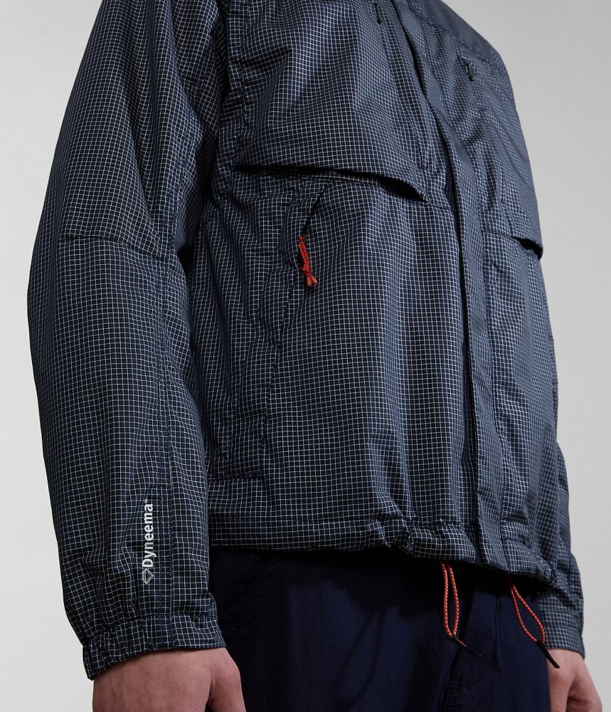 Short Jackets Barbati Napapijri Makay Windbreaker with Dyneema Albastri Inchis | JQH238610