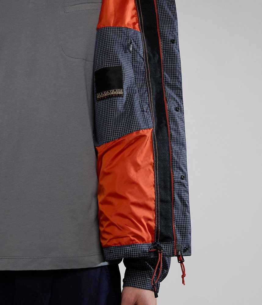 Short Jackets Barbati Napapijri Makay Windbreaker with Dyneema Albastri Inchis | JQH238610