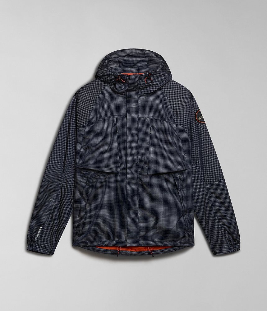 Short Jackets Barbati Napapijri Makay Windbreaker with Dyneema Albastri Inchis | JQH238610