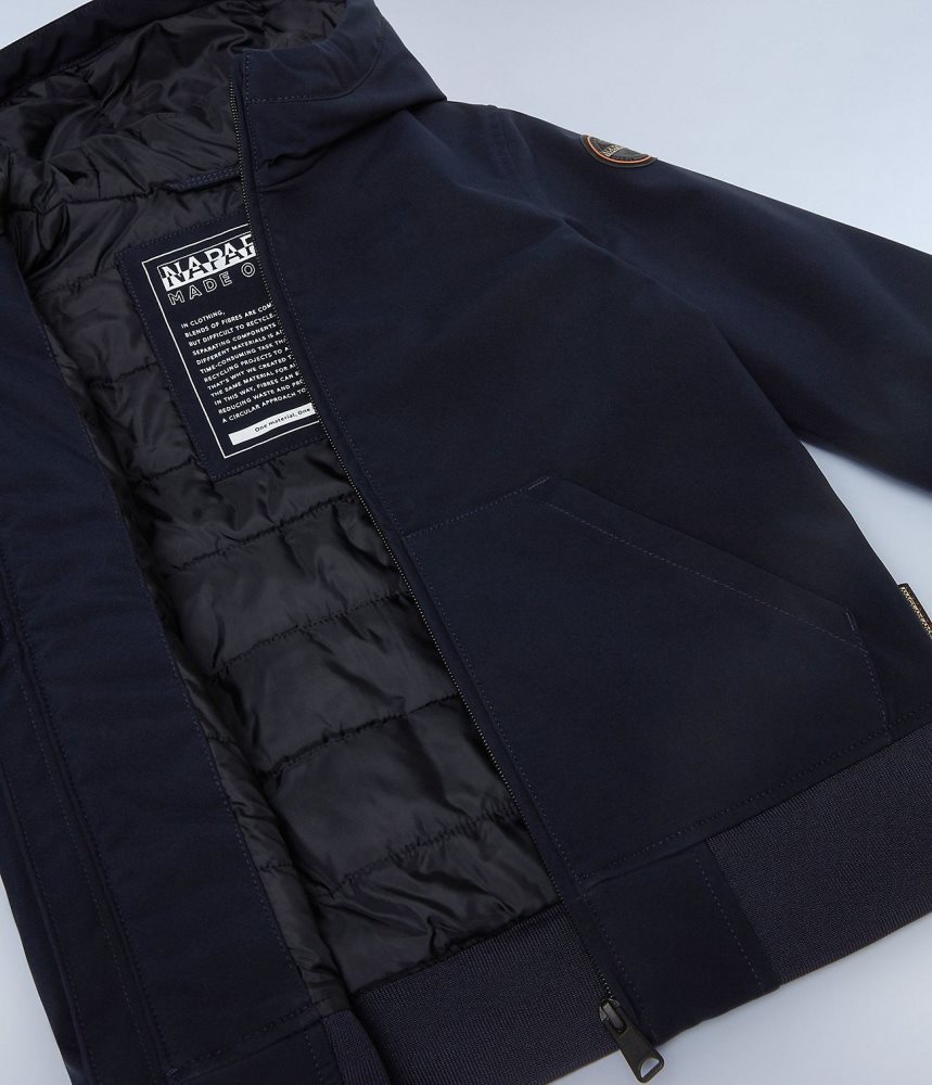 Short Jackets Copii Napapijri Altmann Short Jacket (4-16 YEARS) Albastri Inchis | NBW250837