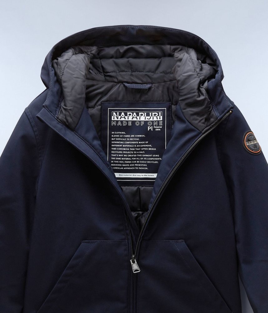 Short Jackets Copii Napapijri Altmann Short Jacket (4-16 YEARS) Albastri Inchis | NBW250837