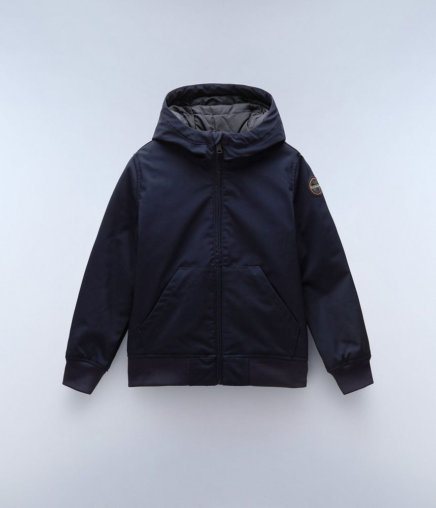 Short Jackets Copii Napapijri Altmann Short Jacket (4-16 YEARS) Albastri Inchis | NBW250837
