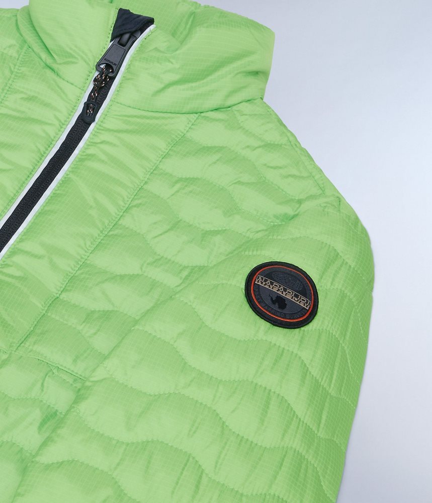 Short Jackets Copii Napapijri Sarine Puffer Jacket (4-16 YEARS) Verzi | JAP384276