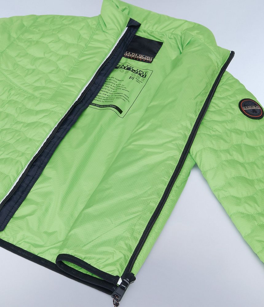 Short Jackets Copii Napapijri Sarine Puffer Jacket (4-16 YEARS) Verzi | JAP384276