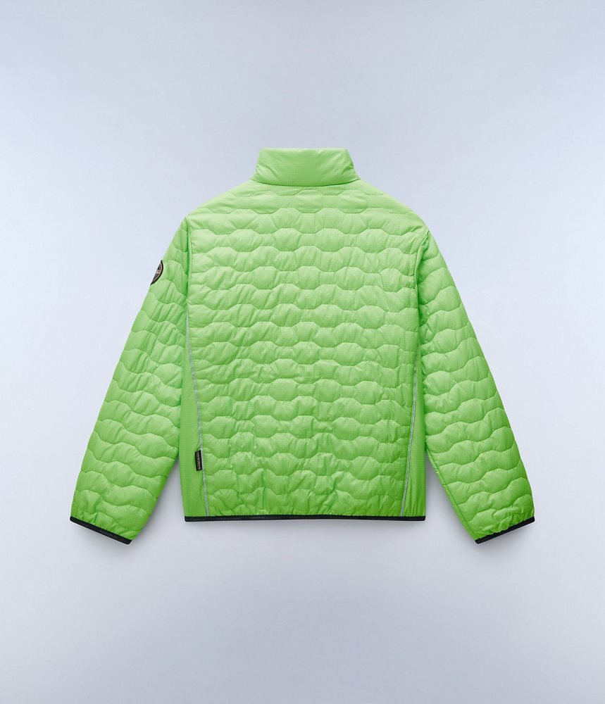 Short Jackets Copii Napapijri Sarine Puffer Jacket (4-16 YEARS) Verzi | JAP384276