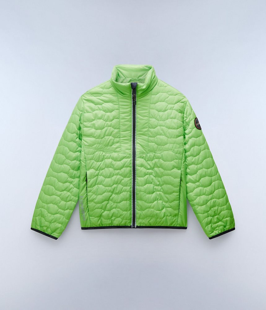 Short Jackets Copii Napapijri Sarine Puffer Jacket (4-16 YEARS) Verzi | JAP384276