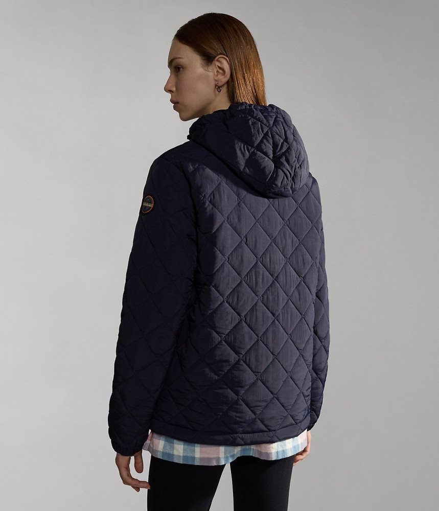 Short Jackets Dama Napapijri Epoch Short Jacket Albastri Inchis | IMJ307852
