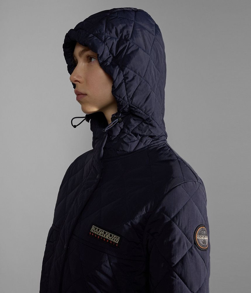 Short Jackets Dama Napapijri Epoch Short Jacket Albastri Inchis | IMJ307852