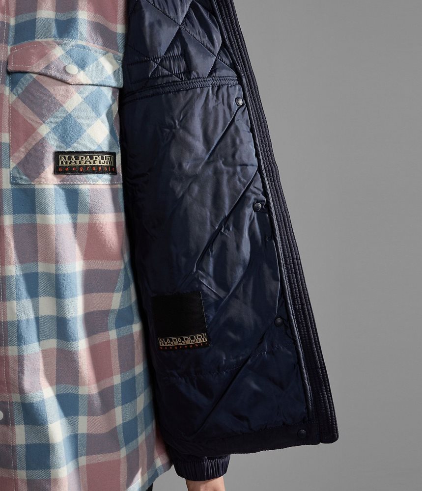 Short Jackets Dama Napapijri Epoch Short Jacket Albastri Inchis | IMJ307852