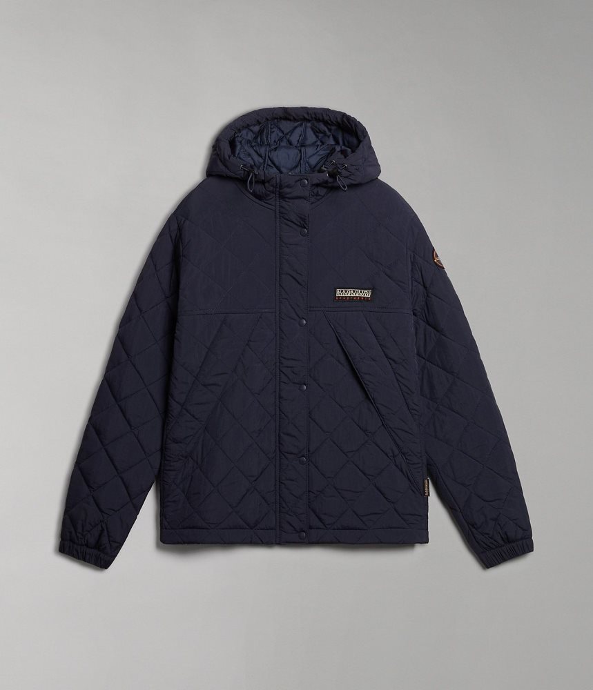 Short Jackets Dama Napapijri Epoch Short Jacket Albastri Inchis | IMJ307852