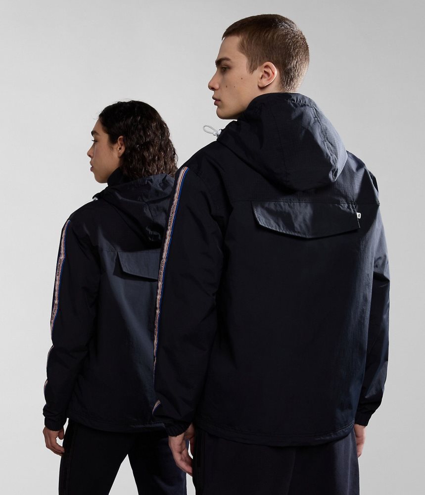 Short Jackets Dama Napapijri Grober Packable Jacket Negrii | MAH823905