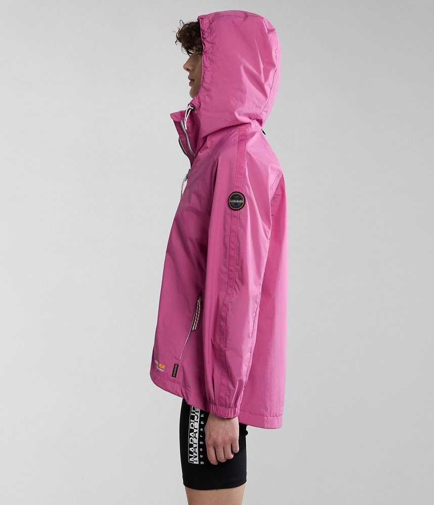 Short Jackets Dama Napapijri Makay Windbreaker Roz | VEC673214
