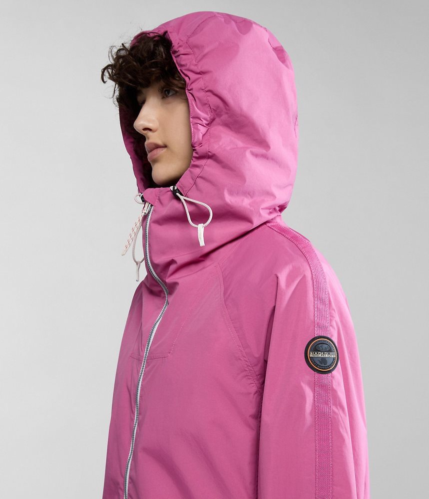 Short Jackets Dama Napapijri Makay Windbreaker Roz | VEC673214