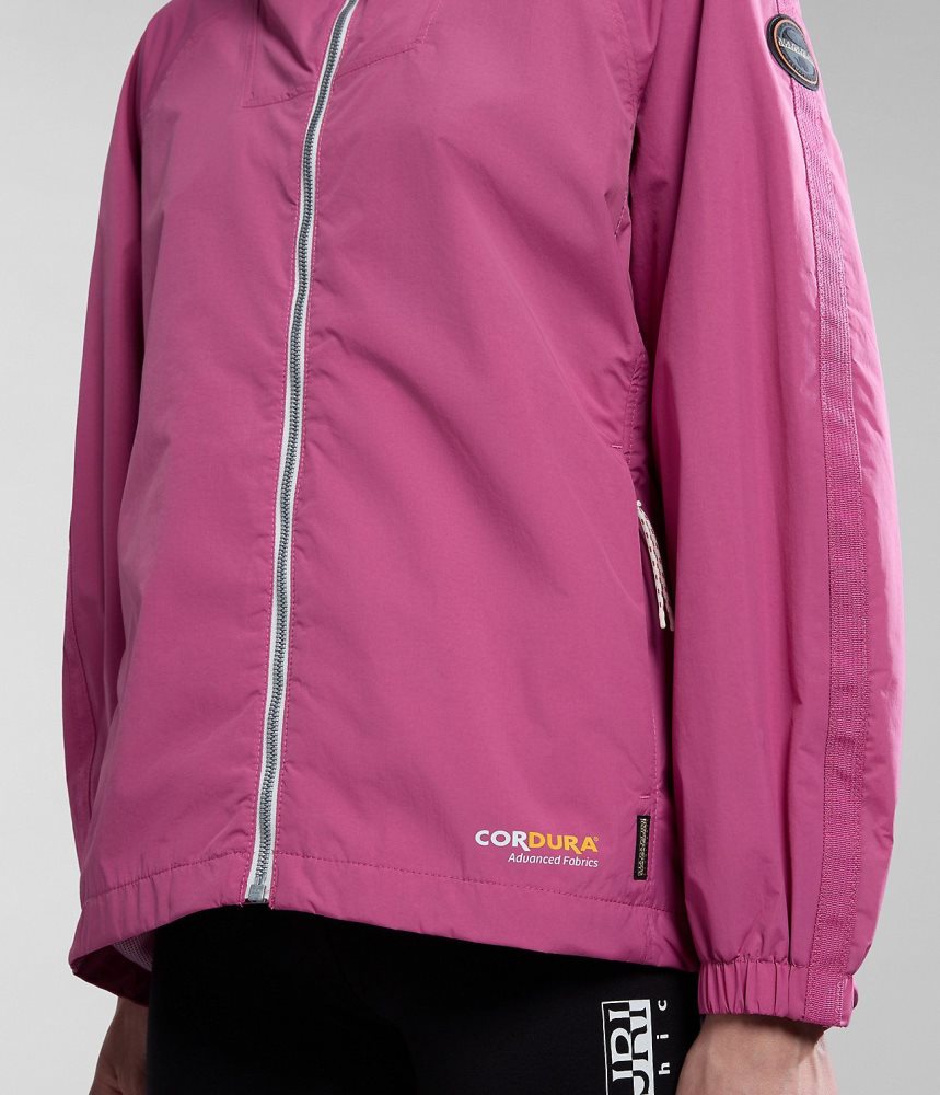 Short Jackets Dama Napapijri Makay Windbreaker Roz | VEC673214