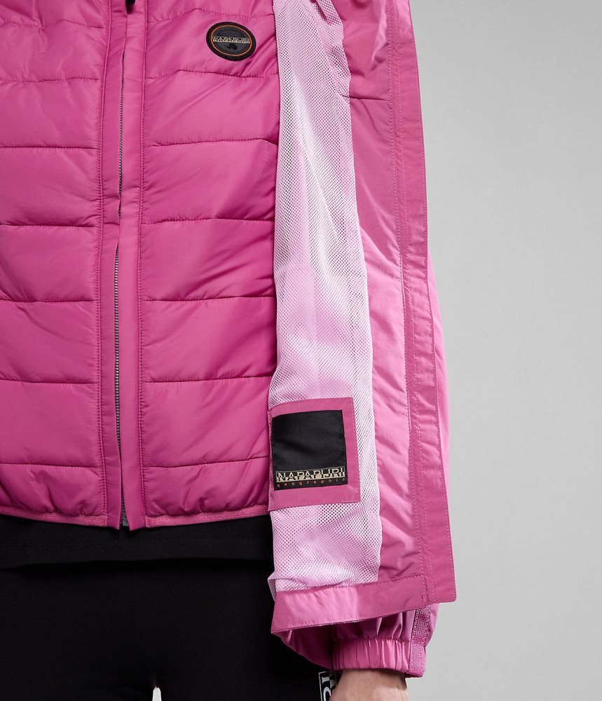 Short Jackets Dama Napapijri Makay Windbreaker Roz | VEC673214