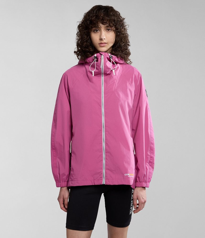 Short Jackets Dama Napapijri Makay Windbreaker Roz | VEC673214