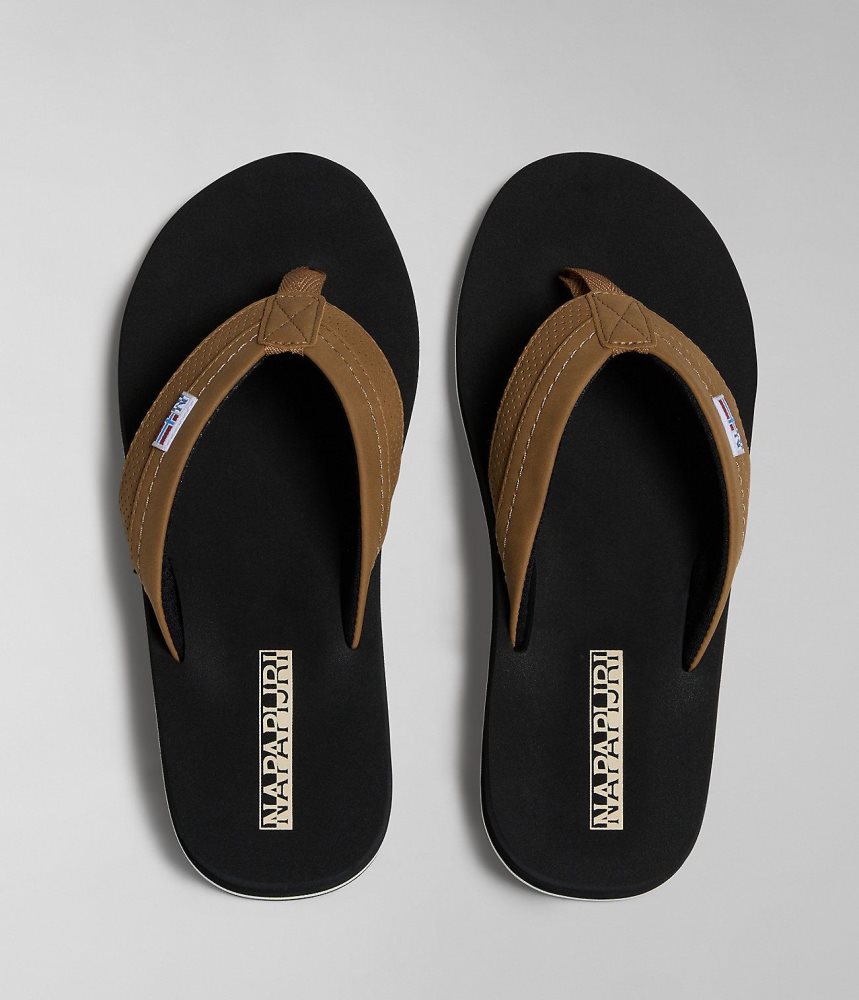 Slapi Barbati Napapijri Elm Flip-Flops Maro | SOU563781