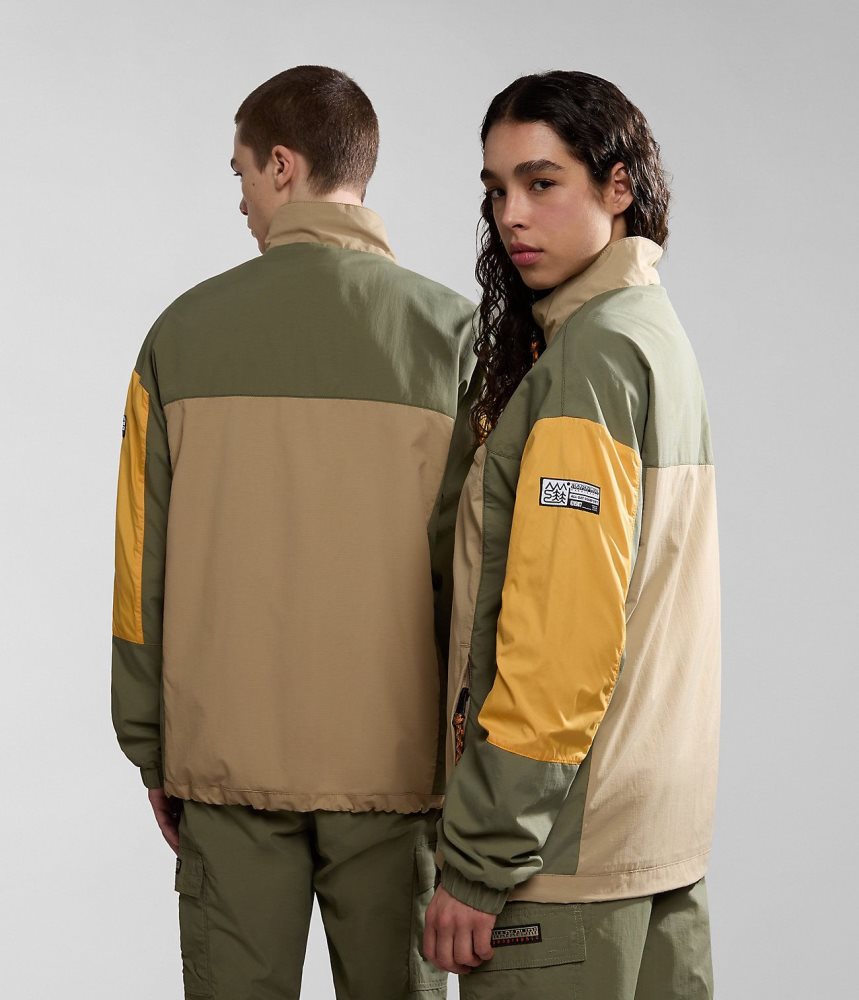 Spărgătoarea De Vânt Barbati Napapijri Boyd Short Jacket Verzi | QUH075264