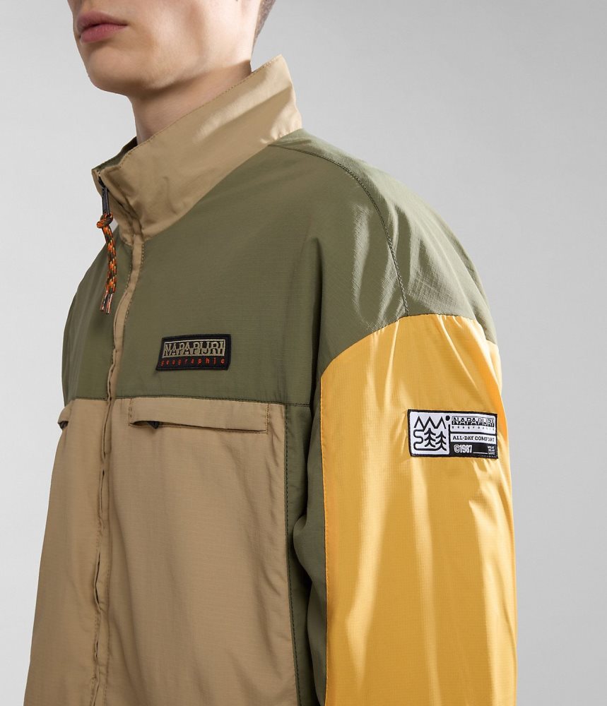 Spărgătoarea De Vânt Barbati Napapijri Boyd Short Jacket Verzi | QUH075264
