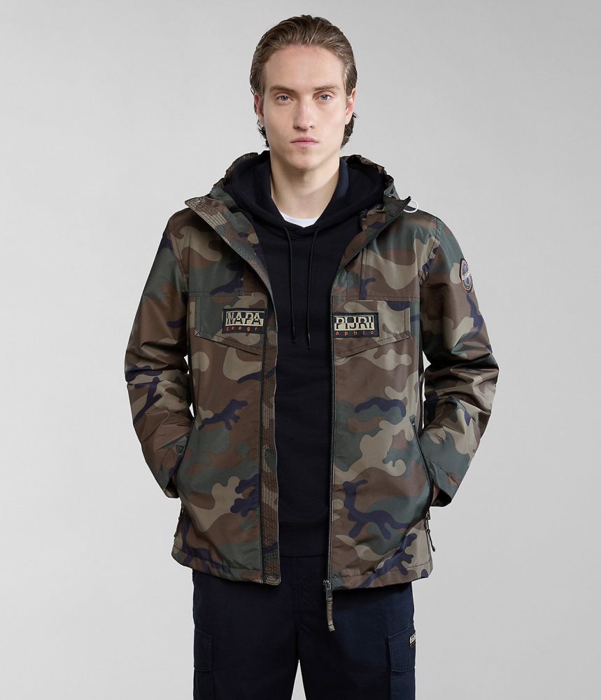 Spărgătoarea De Vânt Barbati Napapijri Rainforest Open Summer Print Jacket Multicolour | PZE798213