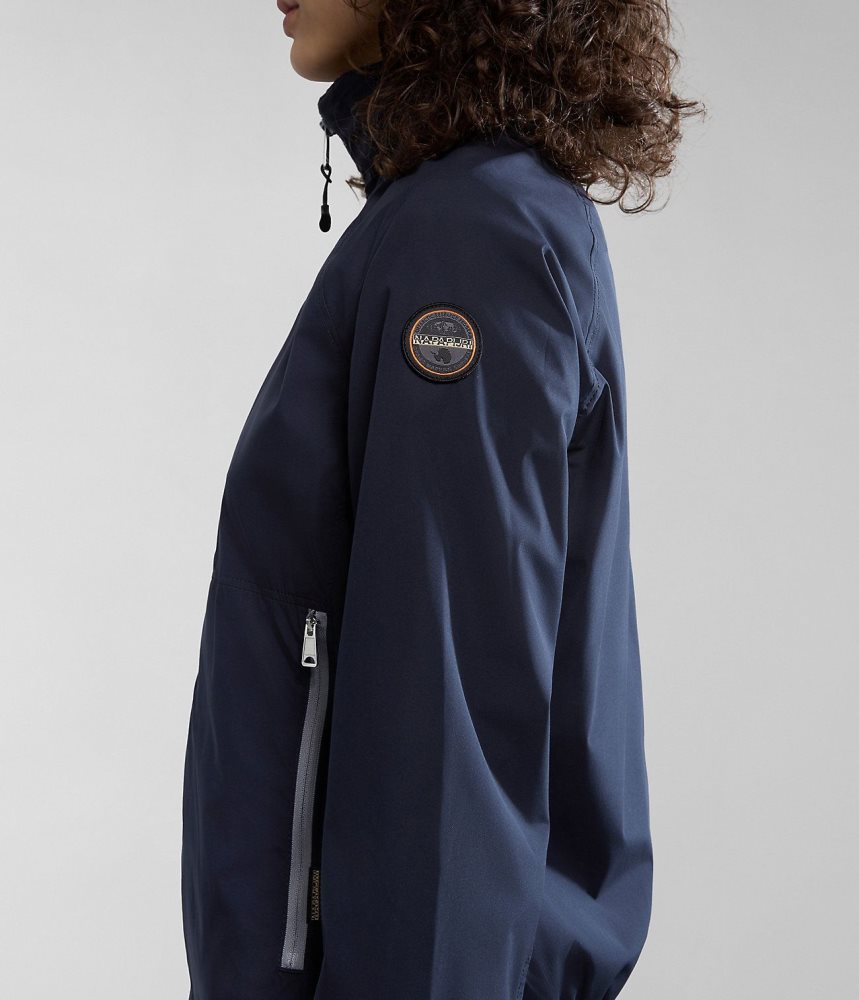 Spărgătoarea De Vânt Dama Napapijri Kendall Short Jacket Negrii | IUF367041