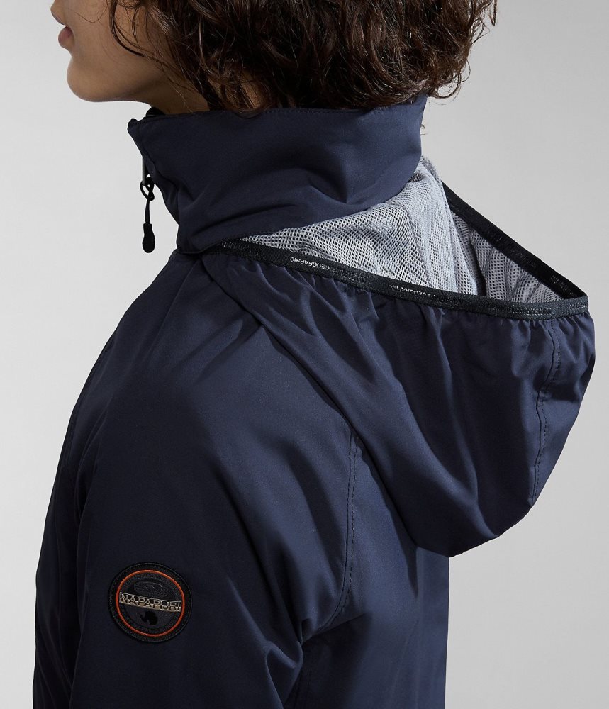 Spărgătoarea De Vânt Dama Napapijri Kendall Short Jacket Negrii | IUF367041