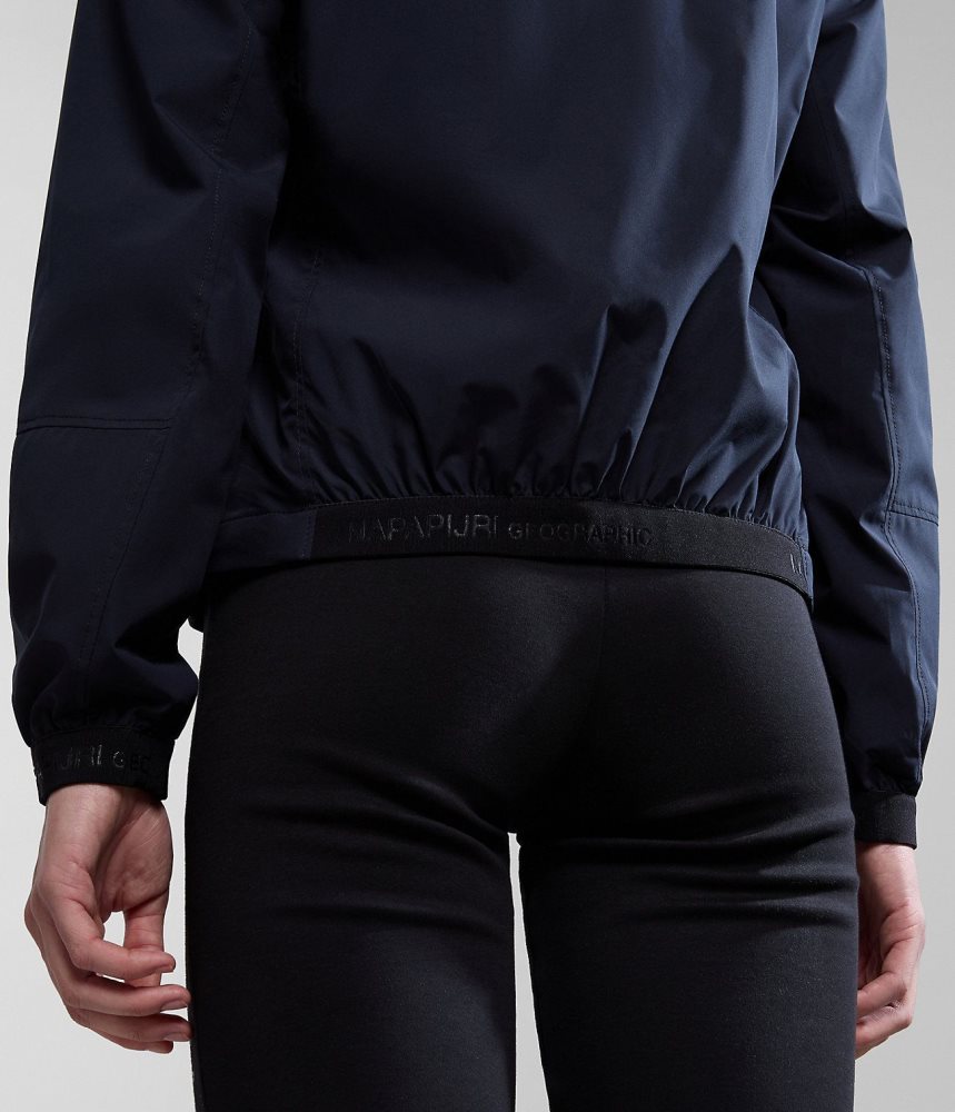 Spărgătoarea De Vânt Dama Napapijri Kendall Short Jacket Negrii | IUF367041