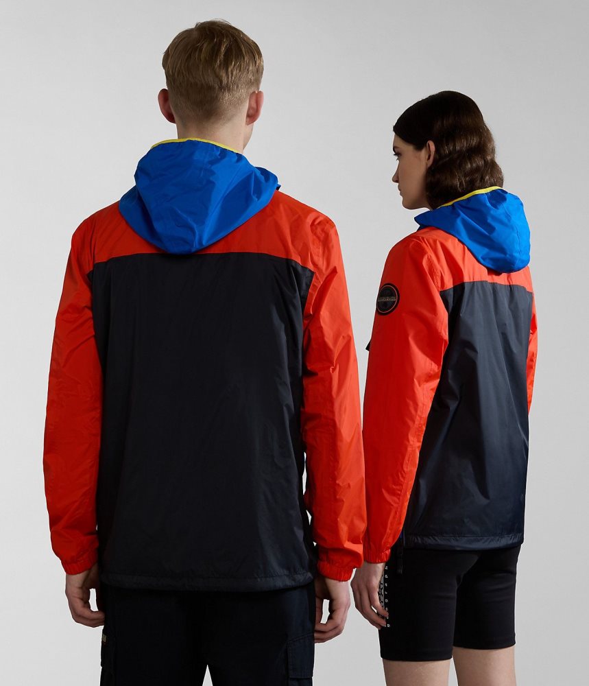 Spărgătoarea De Vânt Dama Napapijri Rainforest Ripstop Anorak Jacket - Unisex Multicolour | WGU769843