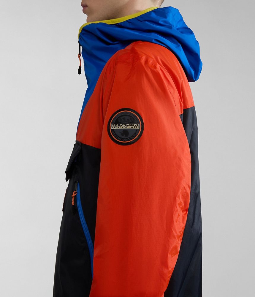 Spărgătoarea De Vânt Dama Napapijri Rainforest Ripstop Anorak Jacket - Unisex Multicolour | WGU769843