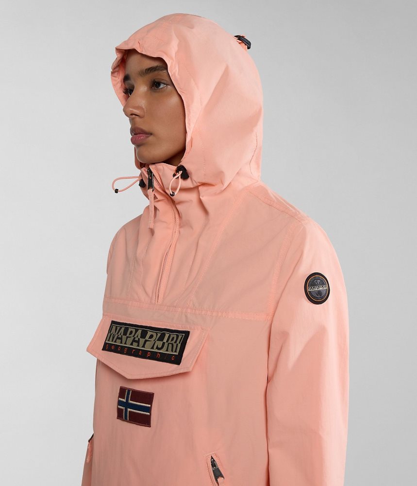 Spărgătoarea De Vânt Dama Napapijri Rainforest Pocket Summer Anorak Jacket Roz | TZX718234