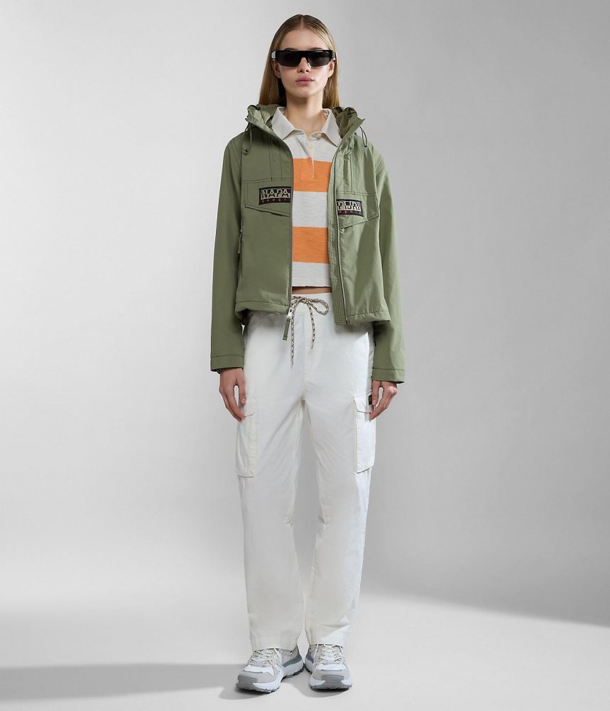 Spărgătoarea De Vânt Dama Napapijri Rainforest Open Summer Jacket Verzi | YPZ082153