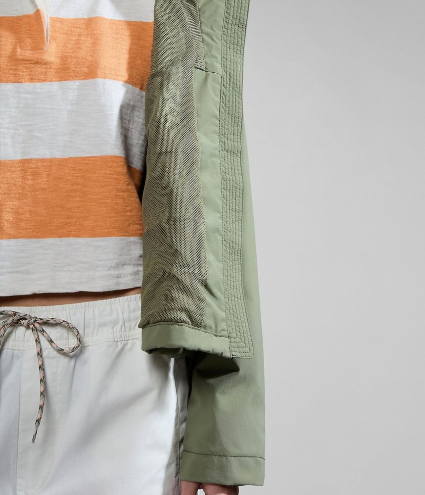 Spărgătoarea De Vânt Dama Napapijri Rainforest Open Summer Jacket Verzi | YPZ082153