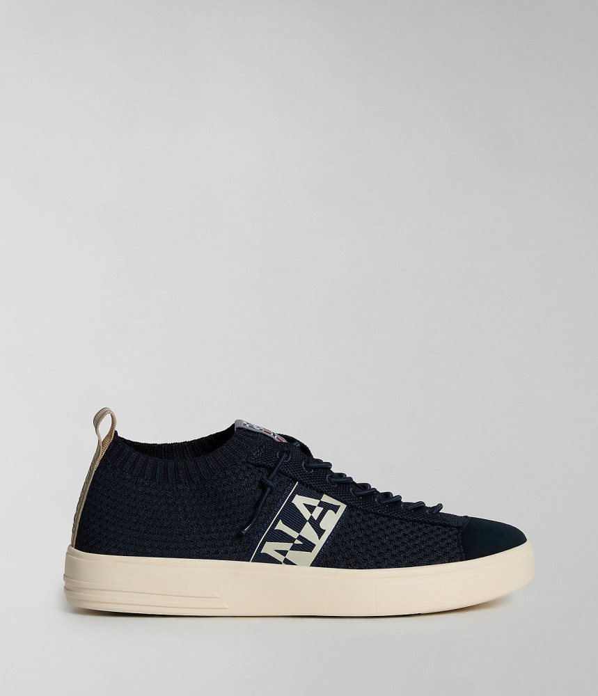 Tenisi Barbati Napapijri Bark Knit Trainers Albastri Inchis | SDU039872